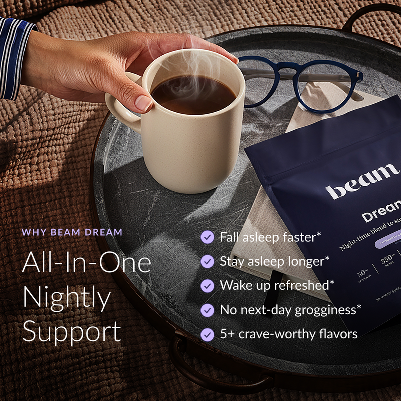 BEAM Dream Sleep Powder – Melatonin-Free Sleep Aid for Adults